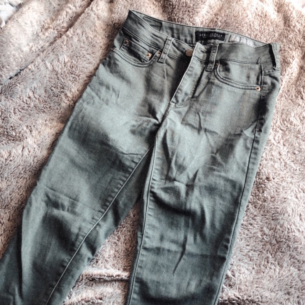 Aeropostale High Waisted Jeans- Light Green